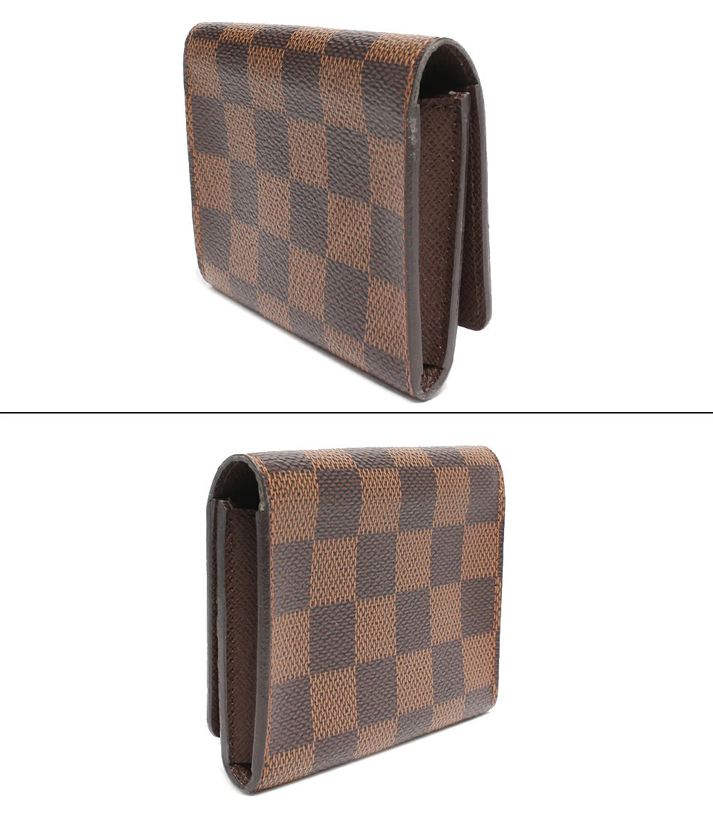 Louis Vuitton Card Case Wallet Envelope Carte De Canvas Leather Brown - Picture 6 of 8